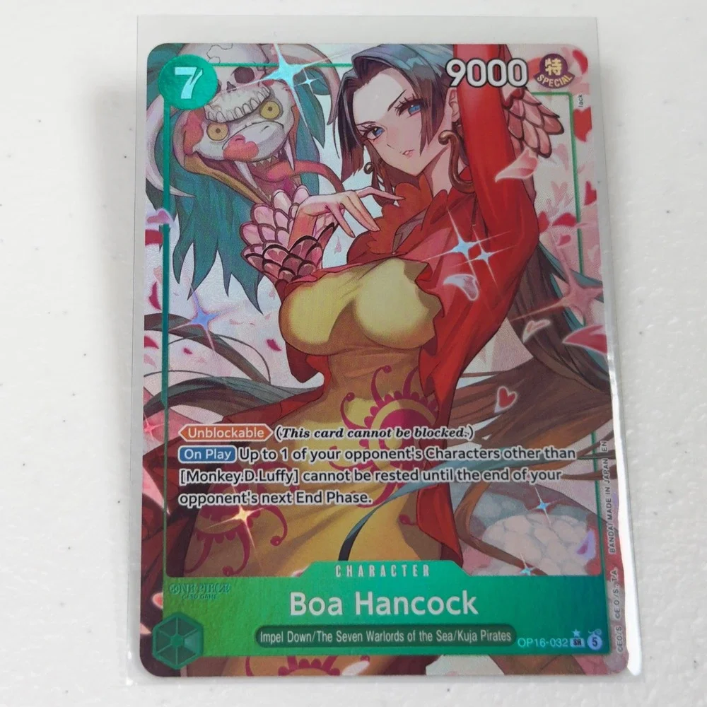 One Piece Boa Hancock OP06-032 SR Parallel Art Special Alternate Art Green Card